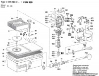 Bosch 0 611 293 003 Usg 380 Universal Suction Fan 220 V / Eu Spare Parts